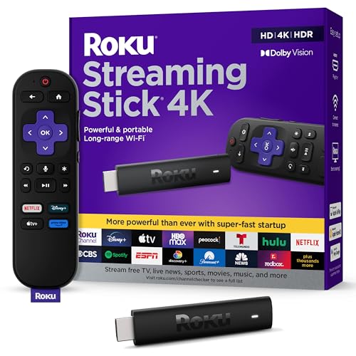 Roku Streaming Stick 4K: HDR, Dolby Vision, Voice Remote