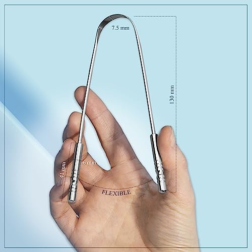 Stainless Steel Tongue Scraper - 2 Pack, Oral Care