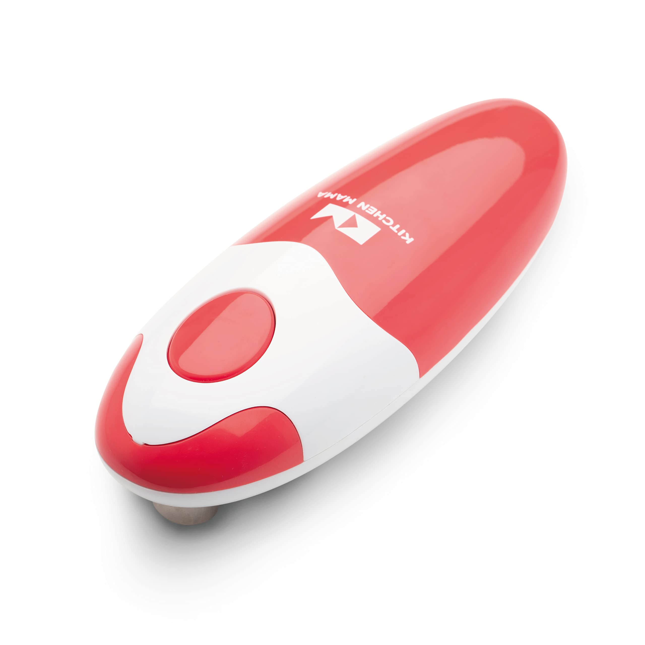 Kitchen Mama Electric Can Opener - Automatic, Hands-Free, Red